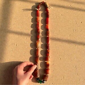Vintage West African Carnelian Trade Beads – Large Stone Beads – Mali